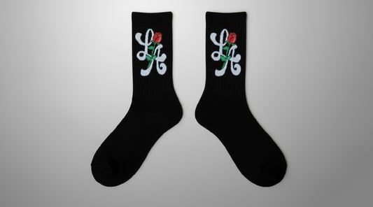 Black "LA" Socks